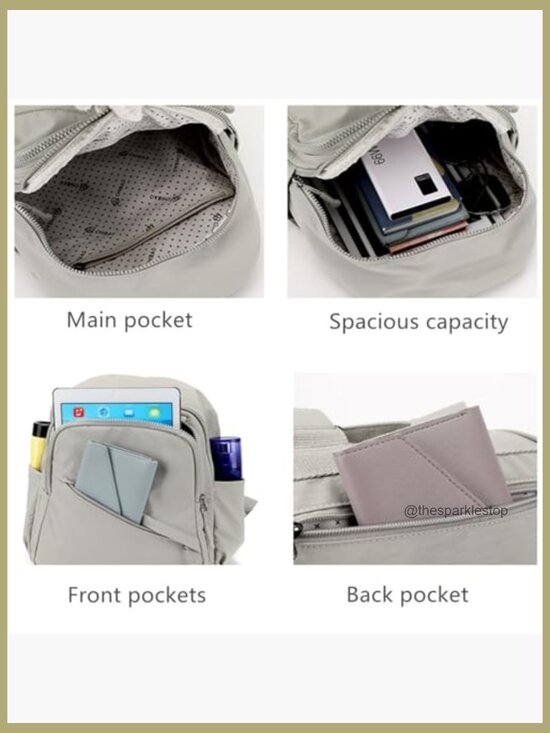 Mini Nylon Travel Backpack Purse, Lightweight Daypack for Women